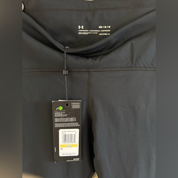 UNDER ARMOUR Leggings W UA Rush Run Stamina Compression Tight Black Size Medium - Picture 8 of 11